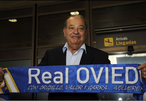 Carlos Slim dirige los destinos del Real Oviedo
