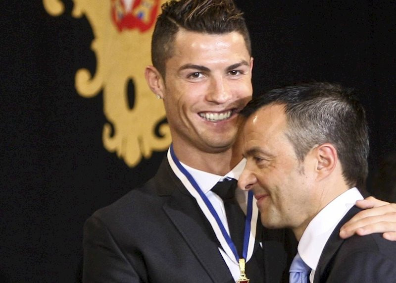 Cristiano Ronaldo y Jorge Mendes