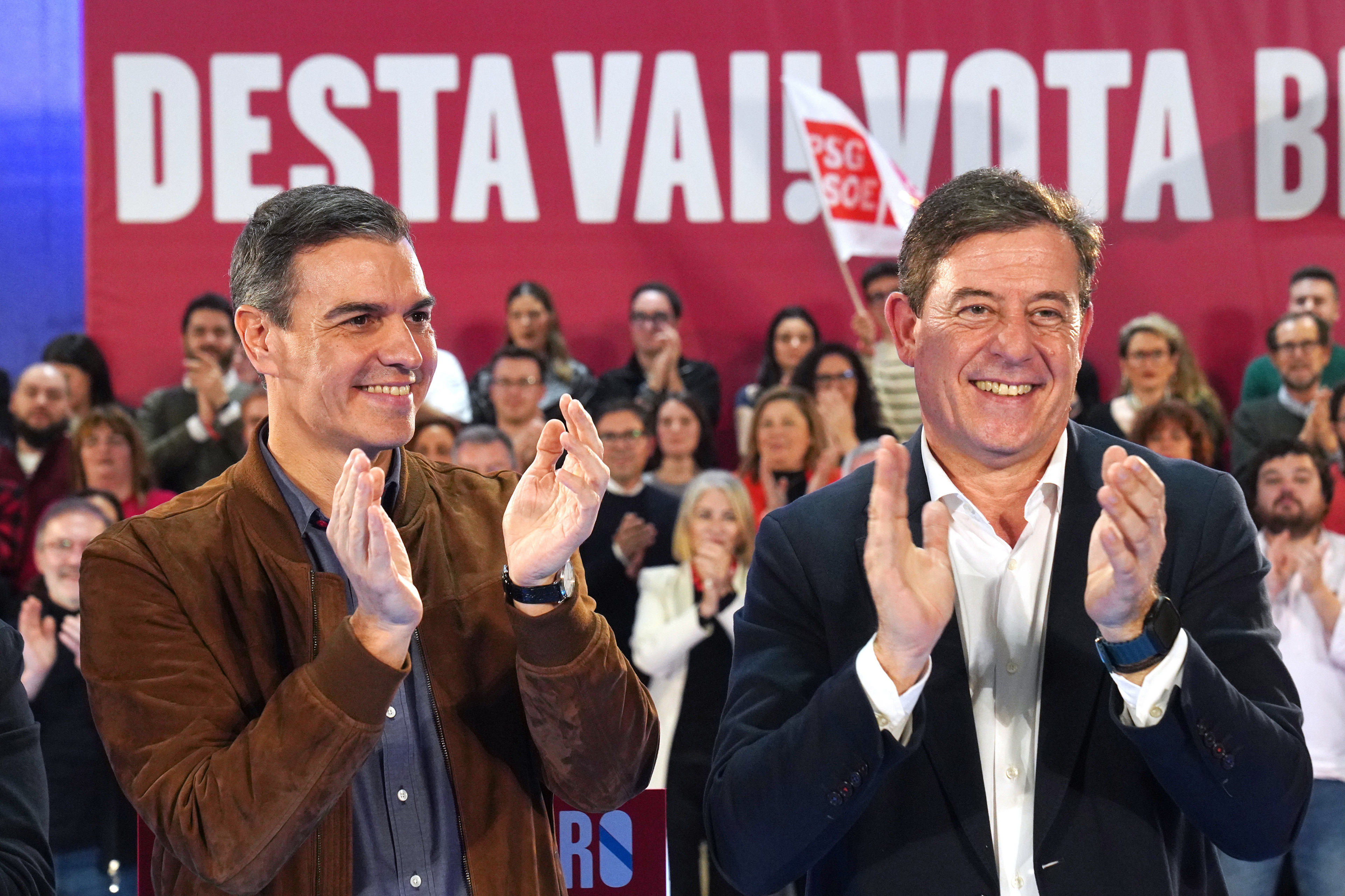 Pedro Sánchez arroupará a Besteiro o domingo na Cidade da Cultura para cerra o congreso do PSdeG